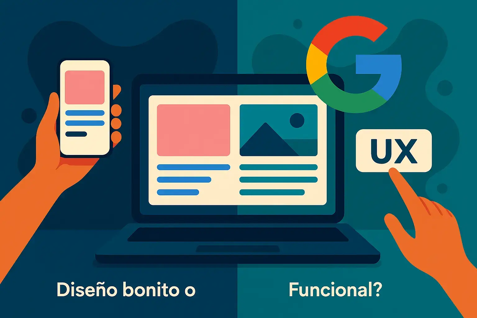 ¿Diseño bonito o funcional? Por qué el UX impacta tu posición en Google